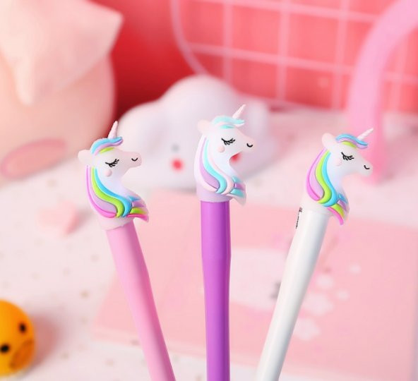 Işıklı Unicorn Jel Mürekkep Kalem - Resim 2