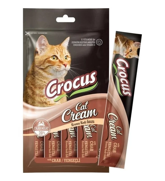 Crocus Yengeçli Krema Kedi Ödülü 4x15 Gr ürün görseli 1