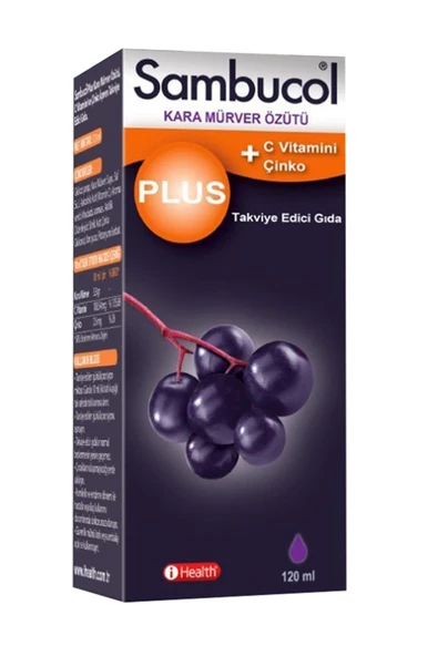 Sambucol Plus Kara Mürver Şurup 120 ml ürün görseli 1