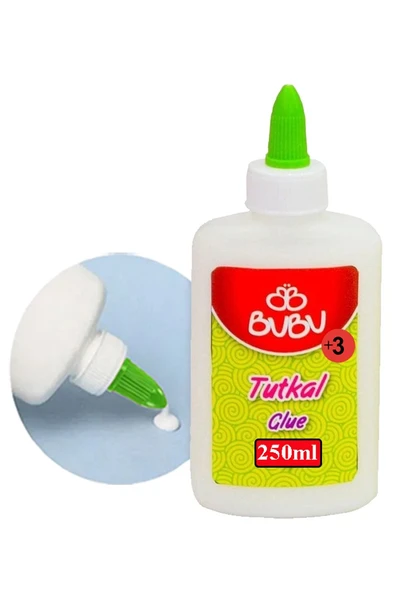 Beyaz Tutkal 250 ml 1 Adet Bubu Beyaz Mobilya Tutkalı 300 gr Ahşap Tutkalı Su Bazlı Çok Amaçlı Beyaz Tutkal ürün görseli 1