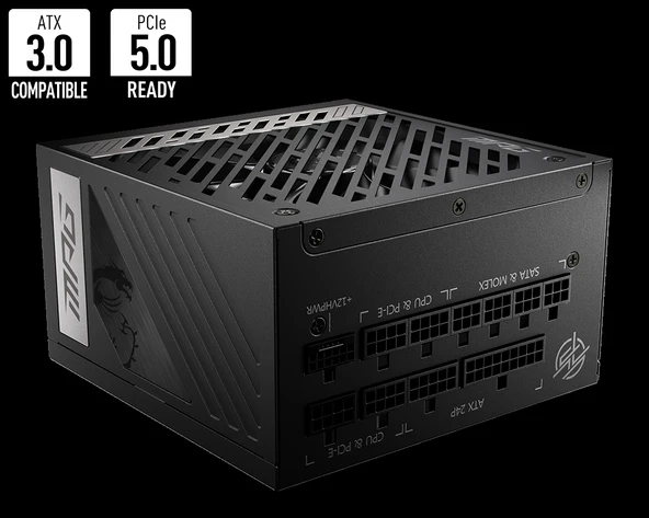 MSI MPG A1000G PCIE5 1000W 80+ GOLD POWER SUPPLY ürün görseli 1