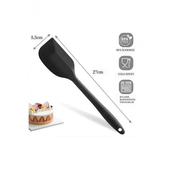2'li pasta krema seti kumş krema torbası-silikon spatula ürün görseli 1