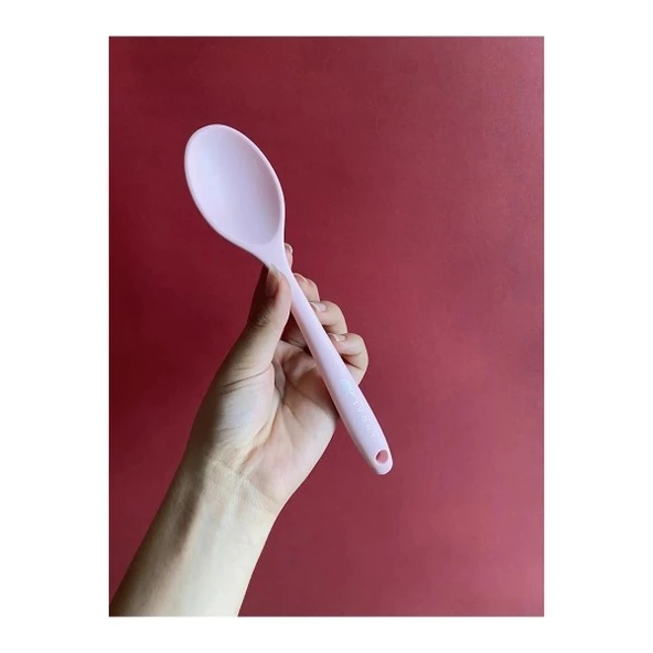 Ivory silikon kaşık ısıya dayanıklı ve sert ısıya dayanıklı silikon kaşık pembe ürün görseli 1