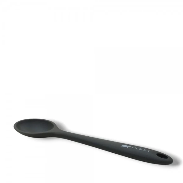 İvory silikon yemek kaşığı GRİ (27,5 cm) 1 ADET ürün görseli 1