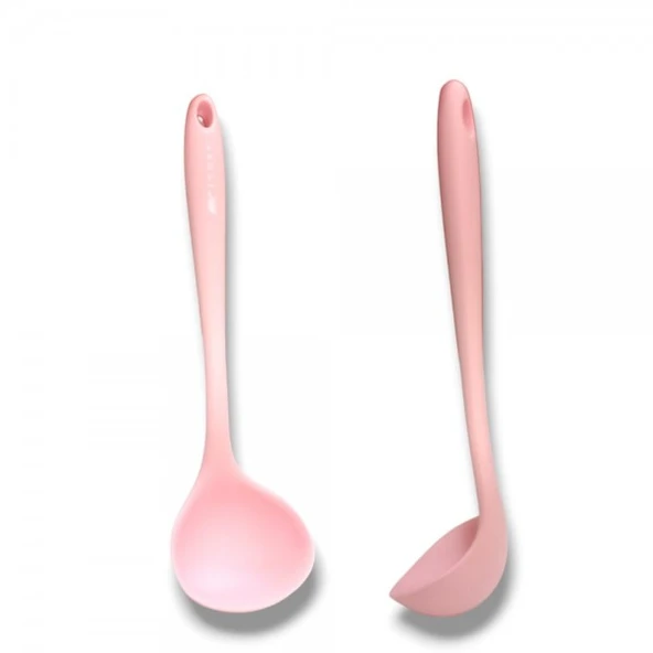 İvory silikon kepçe PEMBE (28cm) 1 ADET ürün görseli 1