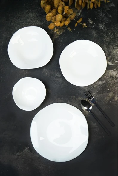 Lumiere Opal 24 Parça Dalgalı Yemek Takımı 401253 ürün görseli 1