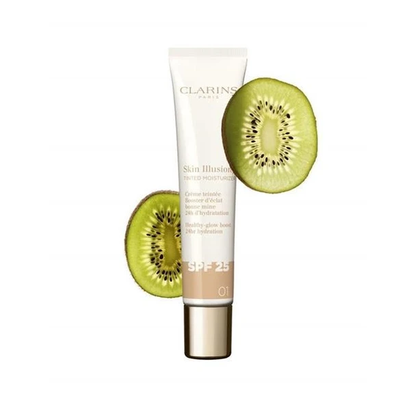 Clarins Skin Illusion Tinted Moisturizer SPF25 01 40ml ürün görseli 1