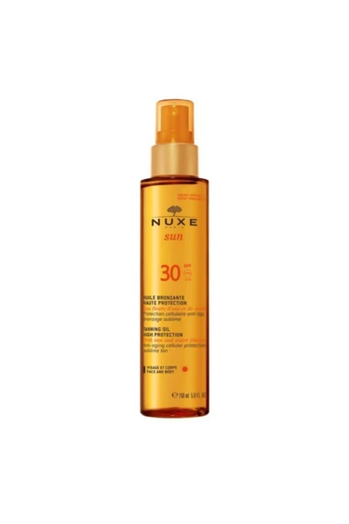 Nuxe Sun Güneş Bronzlaştırıcı Yağ Spf 30 150 ml ürün görseli 1
