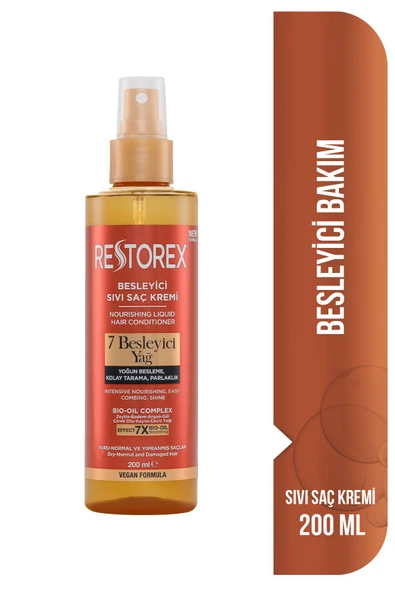 Restorex 7 Besleyici Yağ İçerikli Sıvı Saç Bakım Kremi 200 ml ürün görseli 1
