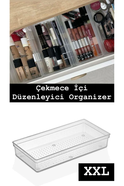 Xl Modüler Çekmece İçi Düzenleyici - Banyo Makyaj Takı Organizer Ofis Düzenleyici 30,5 x 15 cm ürün görseli 1