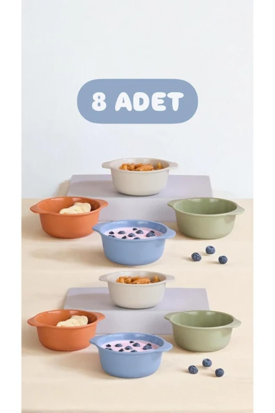 Bowl 8 Adet 300 Ml Çerezlik - Bebe Mama Kasesi , Mini Yumurta Karıştırma Kabı ürün görseli 1