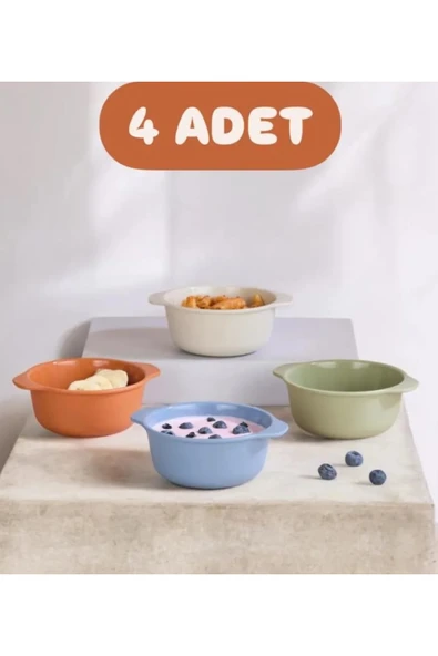 Bowl 4 Adet 300 Ml Çerezlik - Bebe Mama Kasesi , Mini Yumurta Karıştırma Kabı ürün görseli 1
