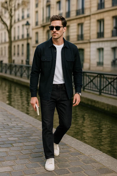Erkek Regular Fit Normal Kesim %100 Pamuk Lacivert Jean Pantolon ürün görseli 1