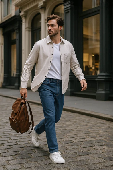 Erkek Regular Fit Normal Kesim %100 Pamuk Koyu Mavi Jean Pantolon ürün görseli 1