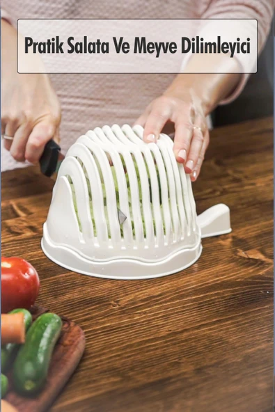 Pratik Salata Ve Meyve Dilimleğici & Pratik Süzgeç ürün görseli 1