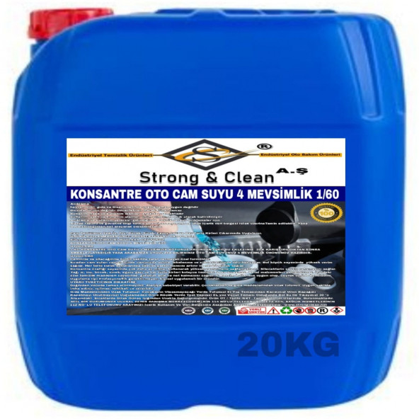 OTO CAM SUYU 4 MEVSİM KONSANTRE 1/60 20KG ürün görseli 1