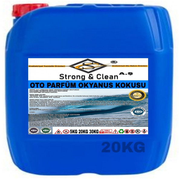 Oto Parfüm Okyanus Kokulu 20KG ürün görseli 1
