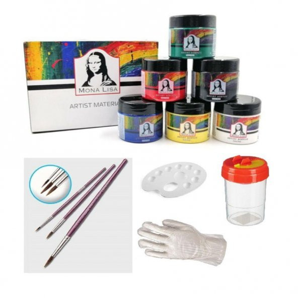 Südor Akrilik Boya Seti Artist Materials Ana Renkler 6x125ml ürün görseli 1