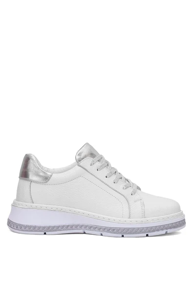 Venüs 25150007Y Kadın Hakiki Deri Bağcıklı Feta Topuk Sneaker Ayakkabı ürün görseli 1