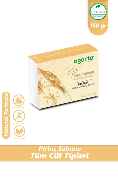 Agarta El Yapimi Guzellik Sabunu 150 Gr Pirinc ürün görseli 1