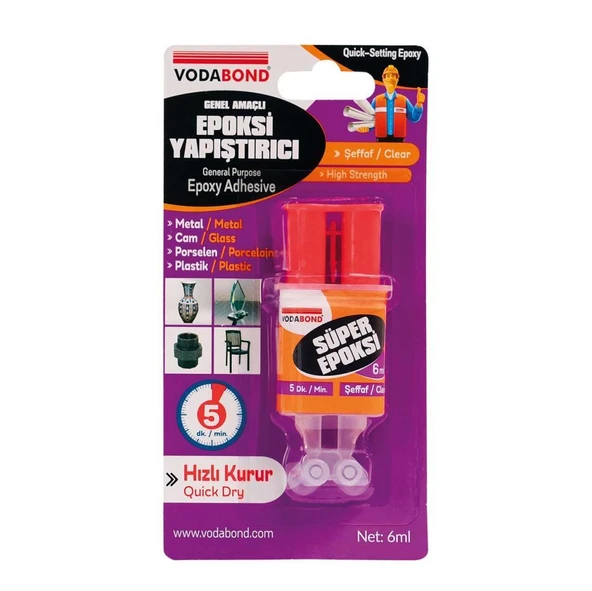 Vodabond Genel Amaçlı Epoksi Yapıştırıcı 6ml ürün görseli 1