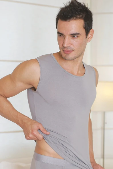 MGB2205 Erkek Modal Kolsuz Klasik Fanila T-Shirt (2205) ürün görseli 1