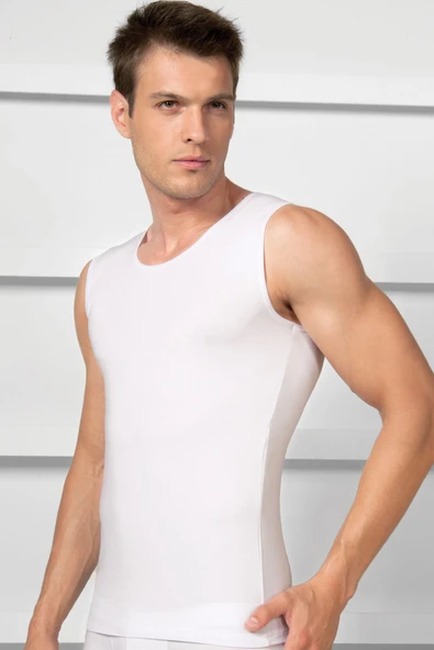 MGB2205 Erkek Modal Kolsuz Klasik Fanila T-Shirt (2205) ürün görseli 1