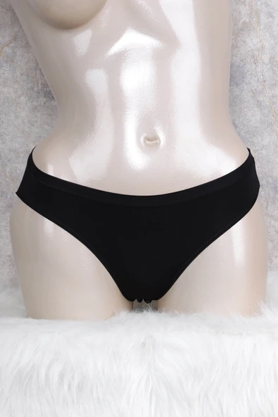 MAN2676 Kadın Pamuklu Düşük Bel Geniş Bel Lastikli Slip (2676) ürün görseli 1