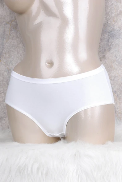 MAN2677 Kadın Pamuklu Orta Bel Geniş Bel Lastikli Slip (2677) ürün görseli 1
