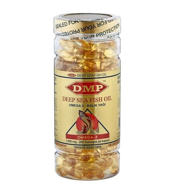 DMP Omega 3 Softgel 200 Kapsül ürün görseli 1