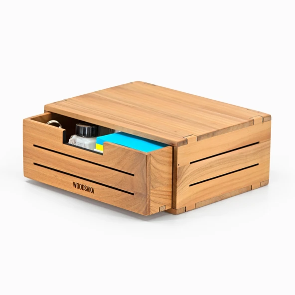 Woodsaka - 3Line Mini Çekmece - Masaüstü Kutu ürün görseli 1