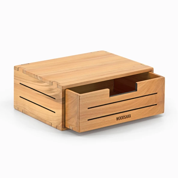 Woodsaka - 3Line Mini Çekmece - Masaüstü Kutu - Resim 3