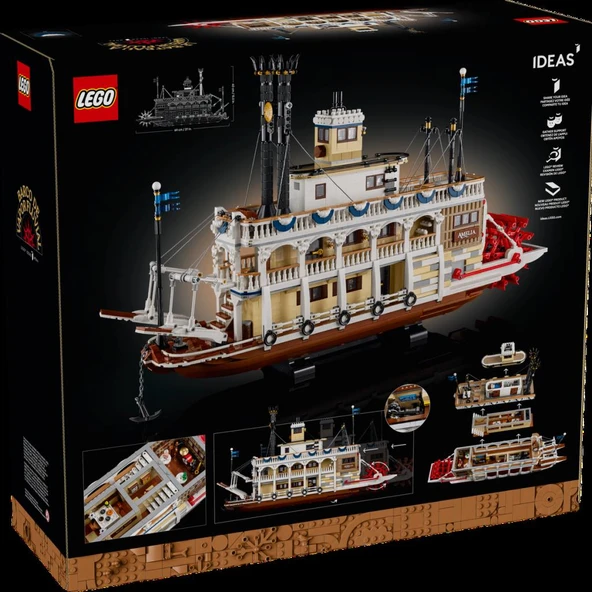 LEGO İdeas 21356 Buharlı Nehir Gemisi ürün görseli 1