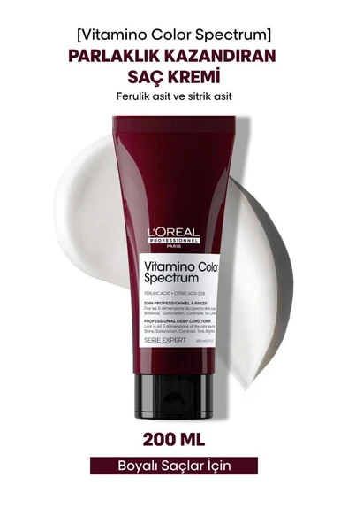 Loreal Professionnel Vitamino Color Spectrum Boyalı Saçlar İçin Parlaklık Kazandıran Saç Kremi 200 ml ürün görseli 1