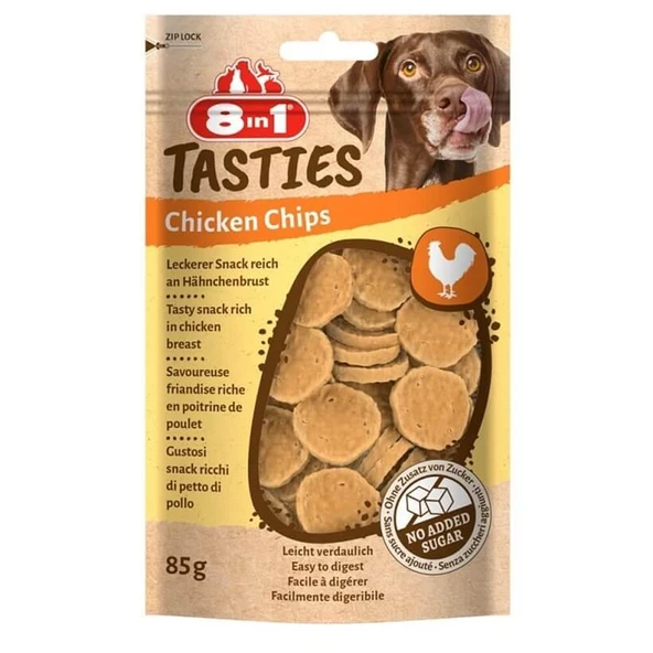 8in1 Tasties Chicken Chips Tavuk Cipsi Köpek Ödülü 85 Gr ürün görseli 1