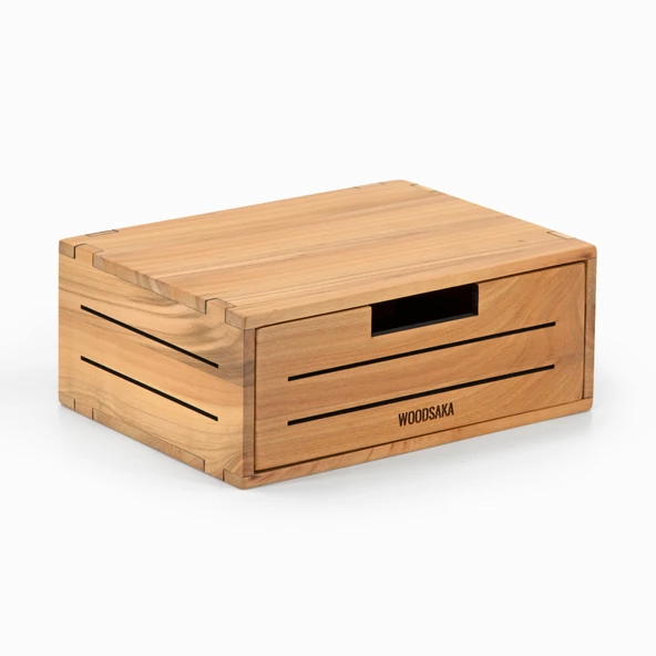 Woodsaka - 3Line Mini Çekmece - Masaüstü Kutu - Resim 2