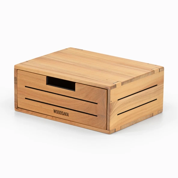 Woodsaka - 3Line Mini Çekmece - Masaüstü Kutu - Resim 4