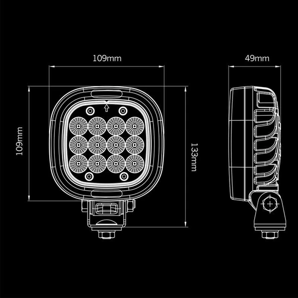 Strands Off-Road Led Lamba President Amber 25W 908537 - Resim 7