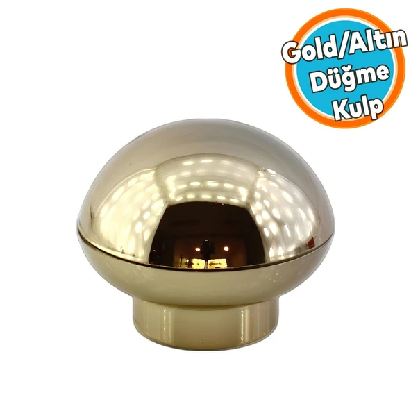 Mobilya Mutfak Dolap Dolabı Çekmece Kulpu Kulbu Plastik Altın Tek Vidalı Düğme Kulp Gold ürün görseli 1