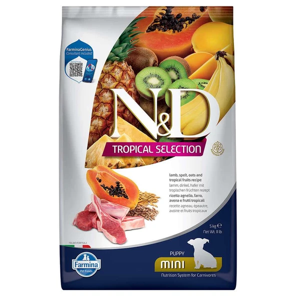 ND Tropical Selection Kuzulu Yavru Mini Irk Köpek Maması 5 Kg ürün görseli 1