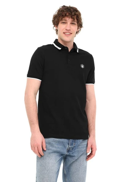 Lumberjack MB BTS203 POLO TSH 5FX 101948309 Erkek Polo Yaka Tişört Siyah S-XXL ürün görseli 1