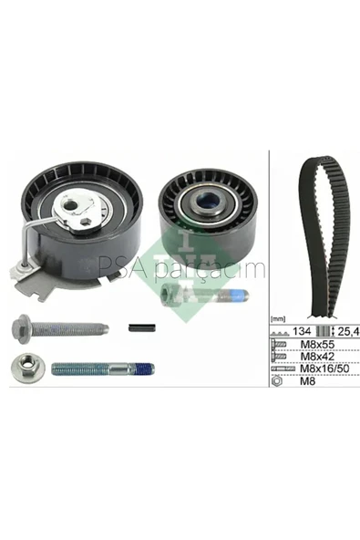 INA 530 0379 10 Triger Eksantrik Gergi Seti 1007 206 207 307 308 Partner Berlingo C2 C3 C4 C5 ürün görseli 1