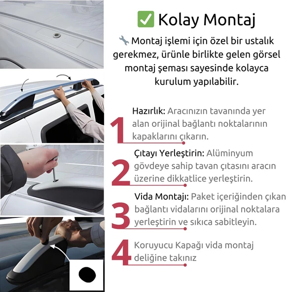 Opel Combo E Tavan Çıtası - Gri, Elegance | (2019+) - Resim 5