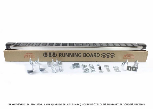 Ehiltek Jeep Commander Yan Basamak Seti - Krom, Blackline | (2006-2010) - Resim 3