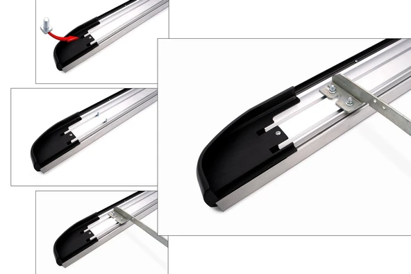 Ehiltek Vw Tiguan Yan Basamak Seti - Gri, Proside | (2007-2015) - Resim 5