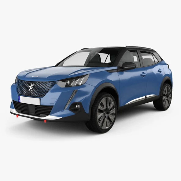 Peugeot 2008 Ön Tampon Ucu - Krom Taşlı 2019-2023 Arası ürün görseli 1