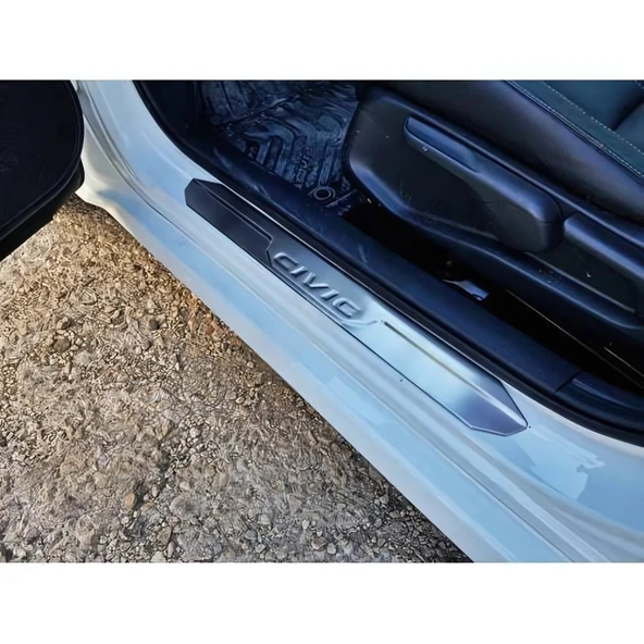 Ehiltek Honda Civic Kapı Eşiği 4 Parça - Krom Taşlı | Sd (2012+) - Resim 2