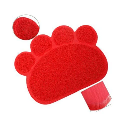 EuroCat Kedi Tuvaleti Önü Paspası Kırmızı 60x45 Cm ürün görseli 1