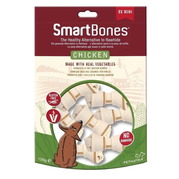 8in1 Smart Bones Chicken Mini Köpek Ödül 128 Gr ürün görseli 1