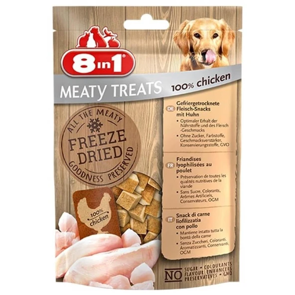 8in1 Freeze Dried Tavuklu Doğal Ödül 50 Gr ürün görseli 1